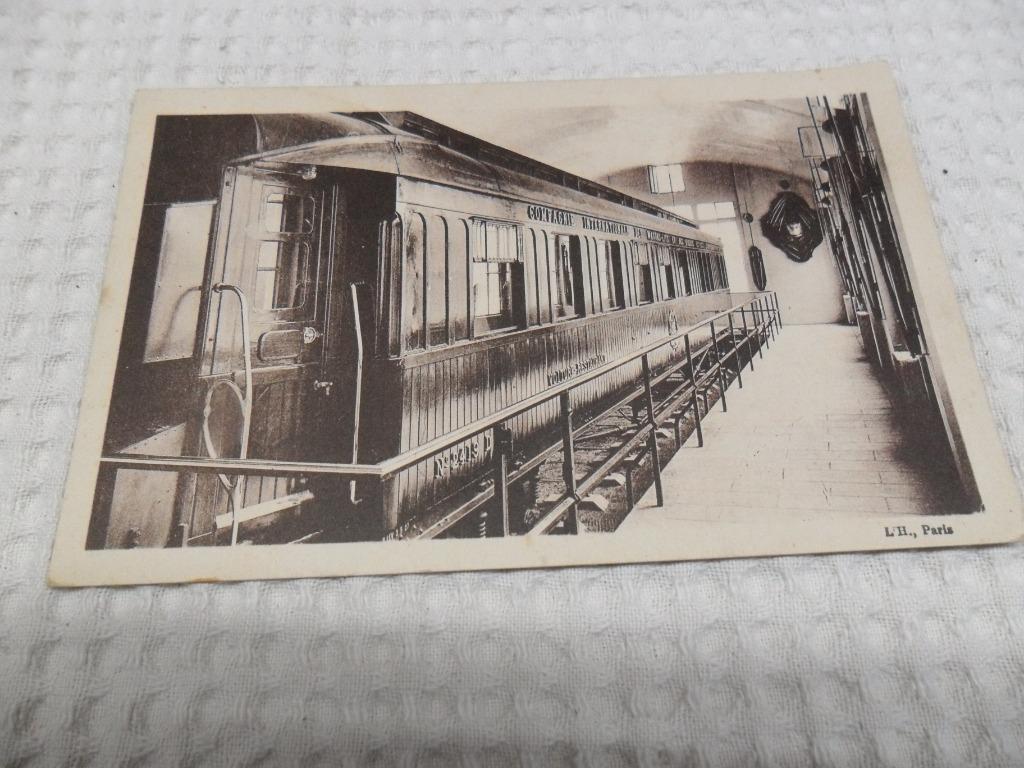 Vintage cpa Wagon du Maréchal Foch état voir photos., Enlèvement ou Envoi, Armée de terre, Autres types