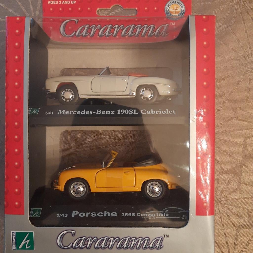PORSCHE 356B Cabrio + MERCEDES 190SL *NEW*  1/43, Ophalen, Nieuw, Auto, Overige merken