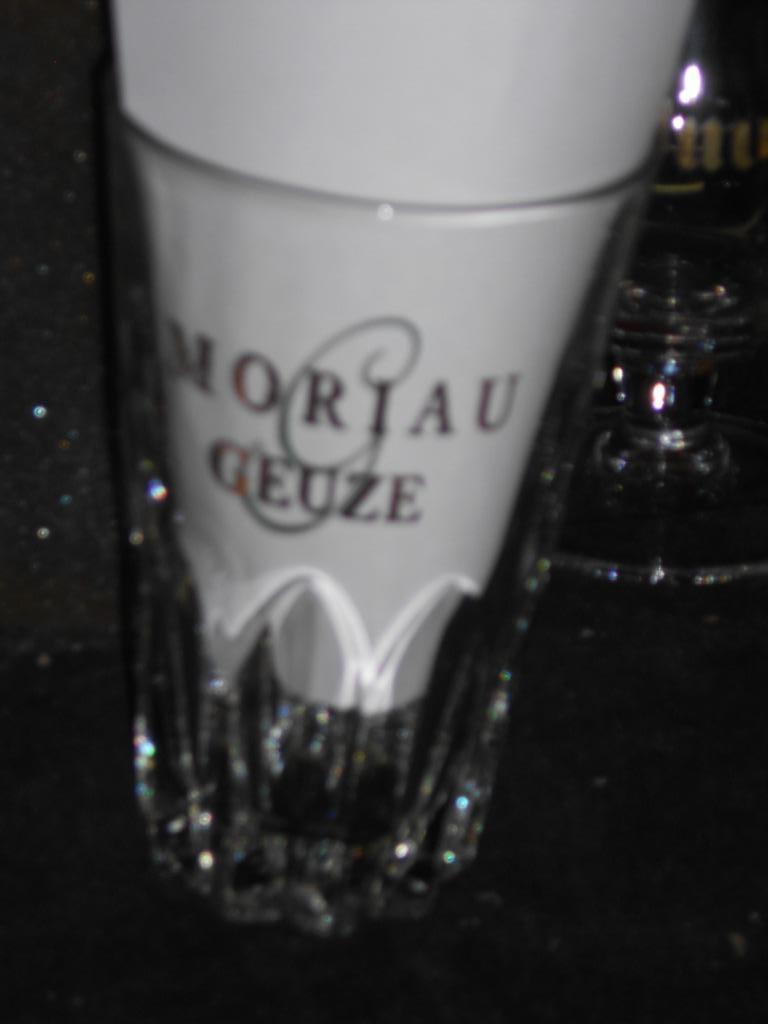 Gueuze.Geuze.Lambic.Moriau, Enlèvement ou Envoi, Comme neuf, Verre ou Verres, Autres marques