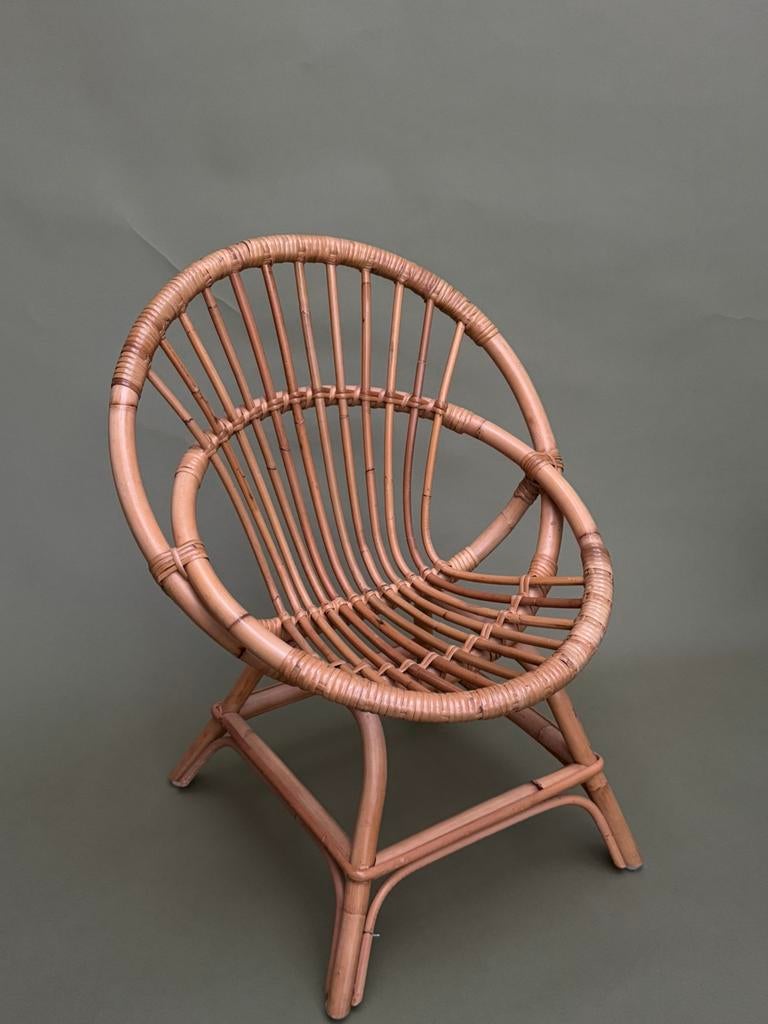 Kinderstoel van rotan, Kinderen en Baby's, Kinderstoelen, Ophalen
