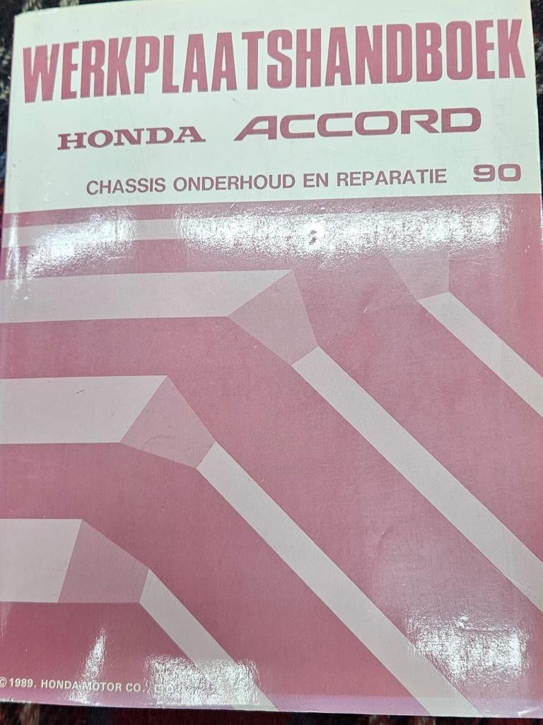Werkplaatsboek Honda Accord, Boeken, Auto's | Boeken, Honda, Ophalen of Verzenden, Zo goed als nieuw, Zie beschrijving