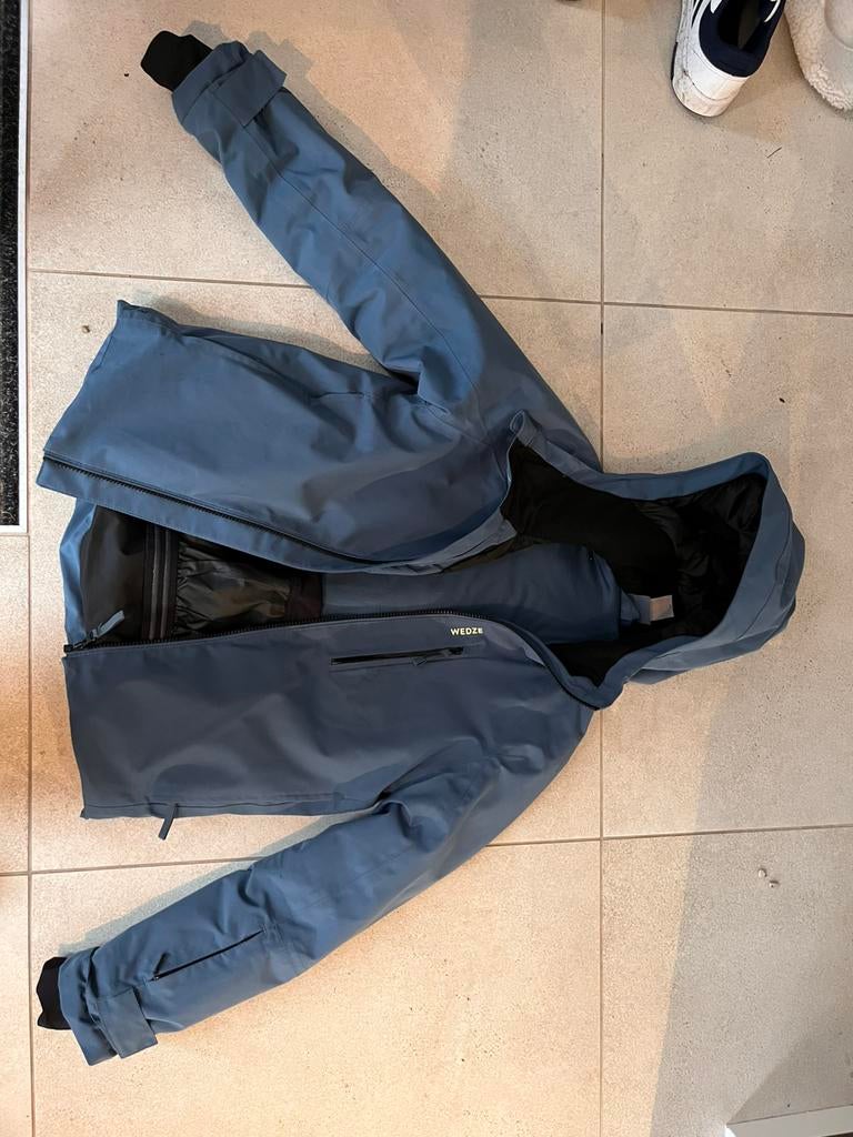 Blauwe Kinder ski jas wedze 500 133-142 (10j), Vakantie