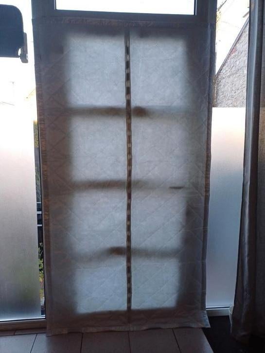 Rideaux d'isolation de porte blancs, Ophalen of Verzenden, Zo goed als nieuw, Grijs