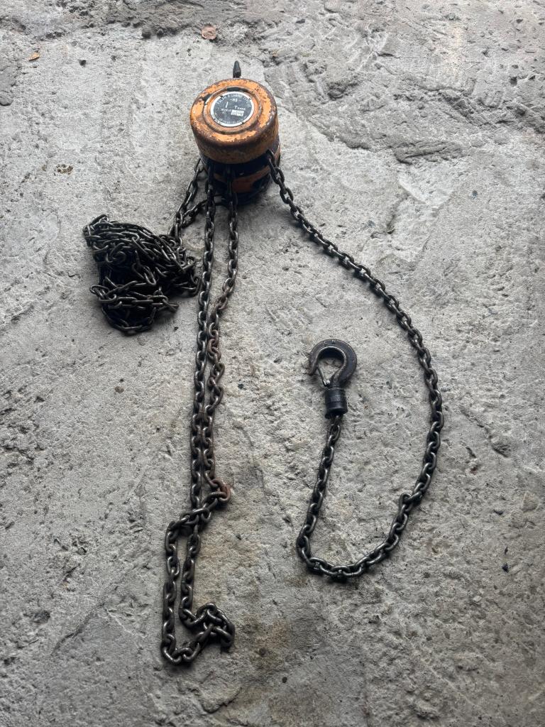 Ketting Takel 1000kg, Ophalen, Gebruikt, Handmatig