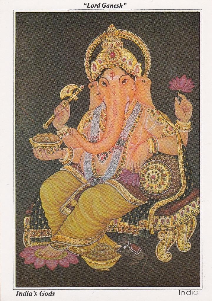 Postkaarten Indische goden, Verzamelen, Ophalen of Verzenden, 1980 tot heden, Ongelopen, Overige thema's