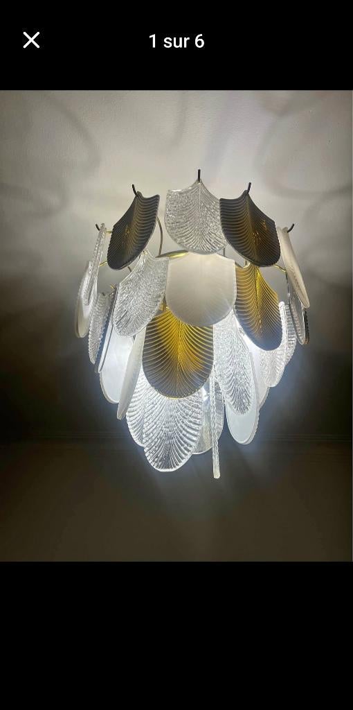 Lustre Mustre glazen hanglamp Palermo Cosmolight ,, Enlèvement ou Envoi, Verre