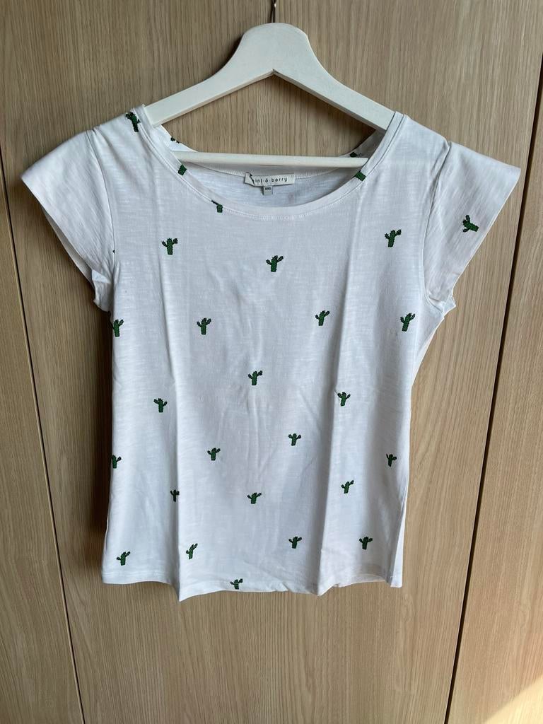 T-shirt Mint & Berry Cactus Maat XXS, Manches courtes, Enlèvement ou Envoi, Comme neuf, Mint & Berry