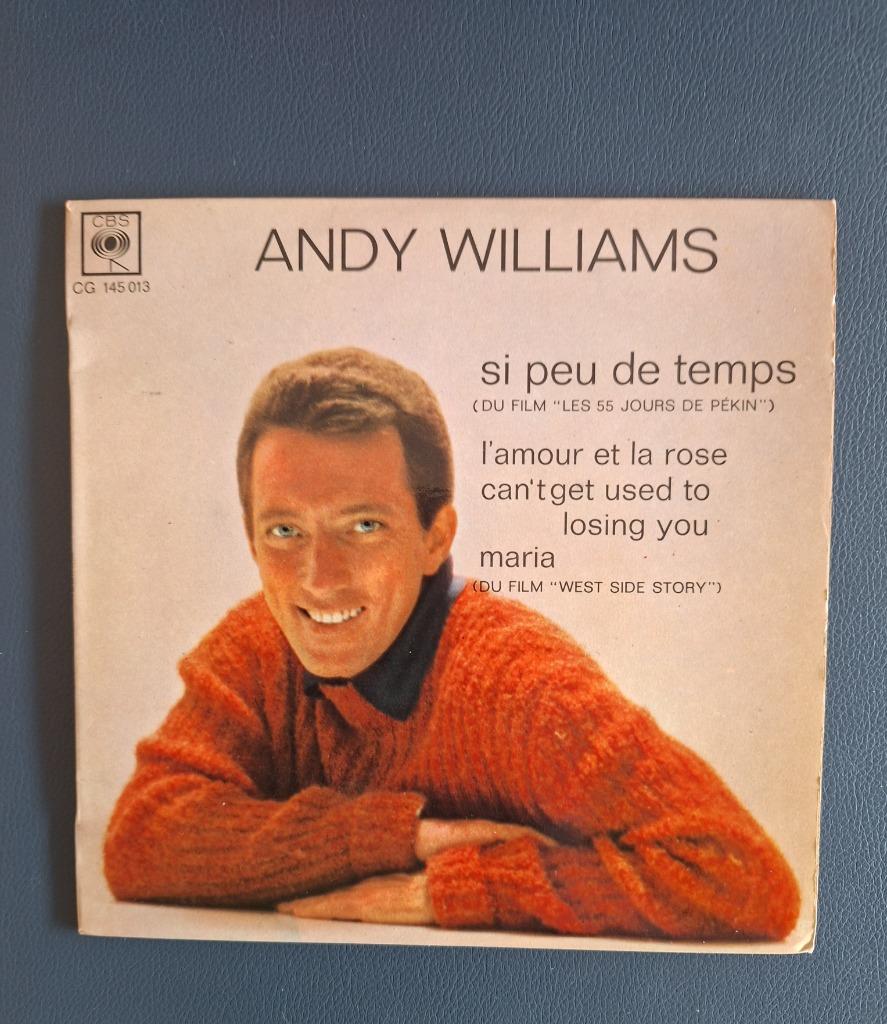 EP Andy Williams- CBS 145.013, 7 inch, Ophalen of Verzenden, Zo goed als nieuw, Pop
