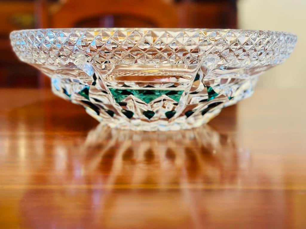 Coupe Val Saint Lambert en cristal taillé, Enlèvement ou Envoi