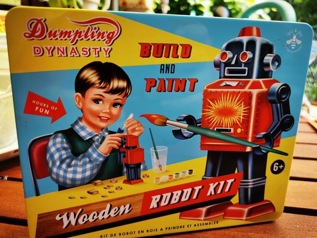 Robot blikken opbergdoos dumpling dynasty 2011, Ophalen of Verzenden, Zo goed als nieuw