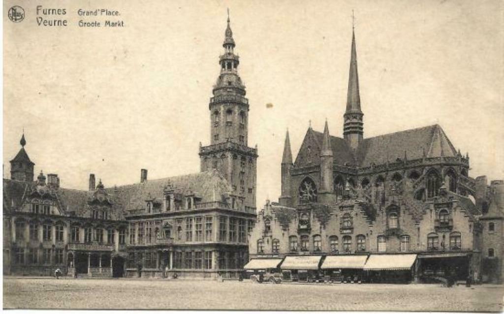 Furnes carte postale ancienne, Enlèvement ou Envoi, 1920 à 1940, Affranchie, Flandre Occidentale