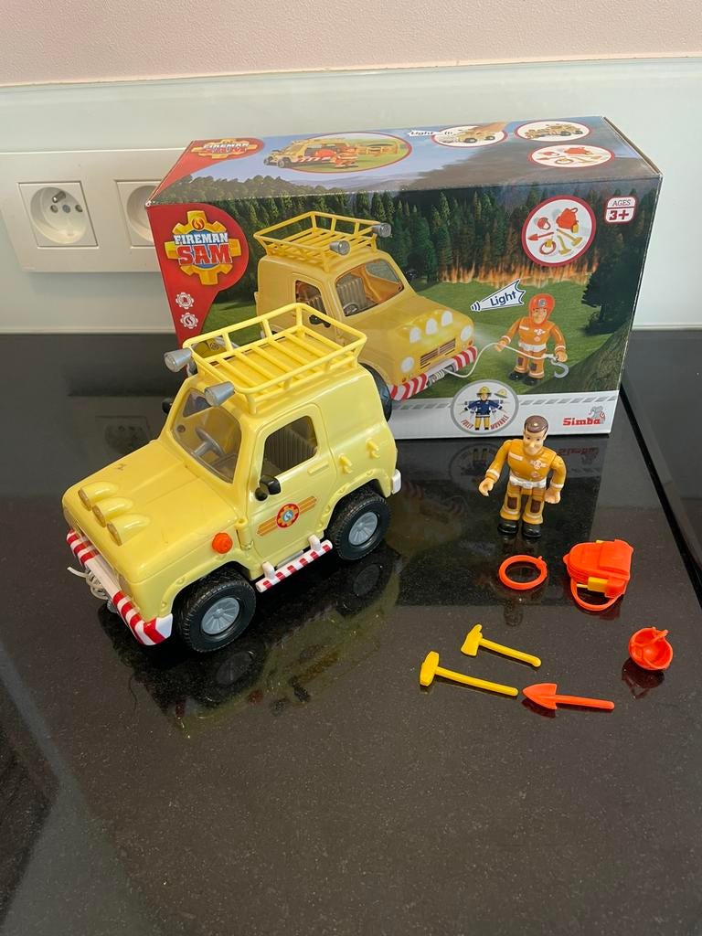 Brandweerman sam Toms 4x4, Kinderen en Baby's, Speelgoed |Speelgoedvoertuigen, Ophalen, Zo goed als nieuw