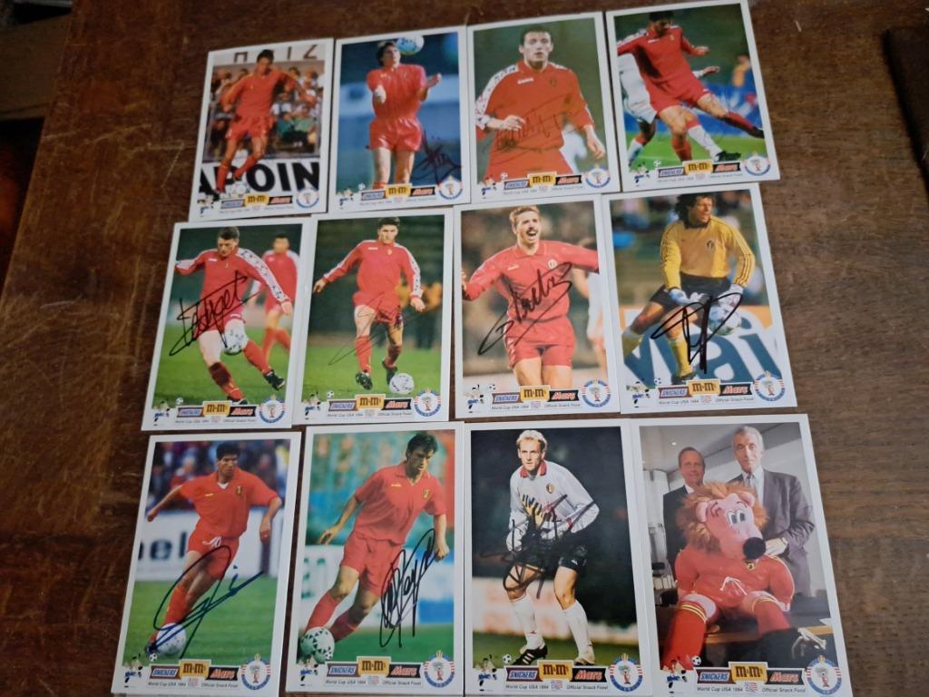 12 fotokaarten Rode Duivels, Verzamelen, Verzenden, Zo goed als nieuw, Spelerskaart