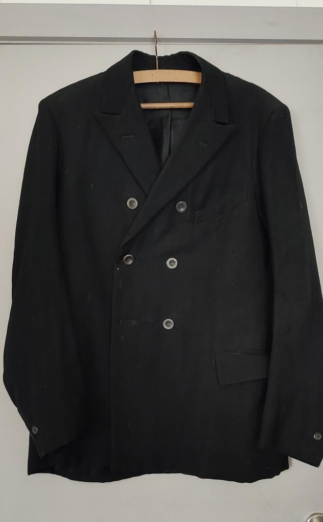 Blazer jas kostuumvest carnaval verkleed zwart, Ophalen of Verzenden, Gedragen, Maat 46 (S) of kleiner, Zwart