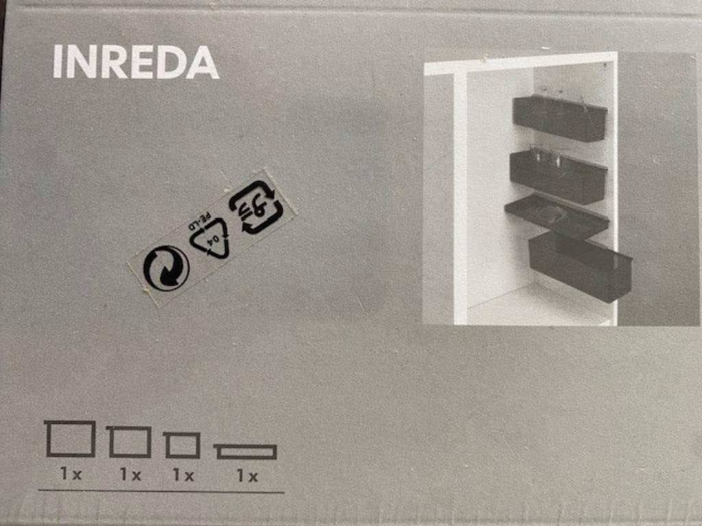 Ikea Inreda kastinrichting bakjes, Huis en Inrichting, Ophalen of Verzenden, Nieuw