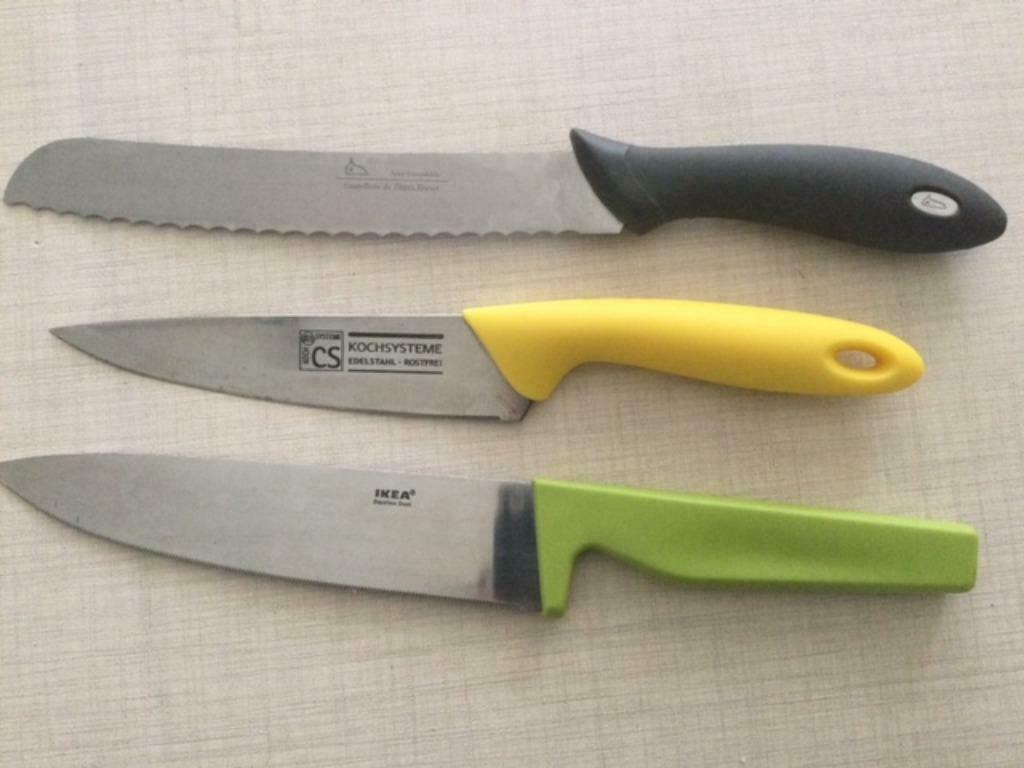 Set van 3 Thiers/ Kochsysteme/ Ikea keukenmessen, Ophalen of Verzenden