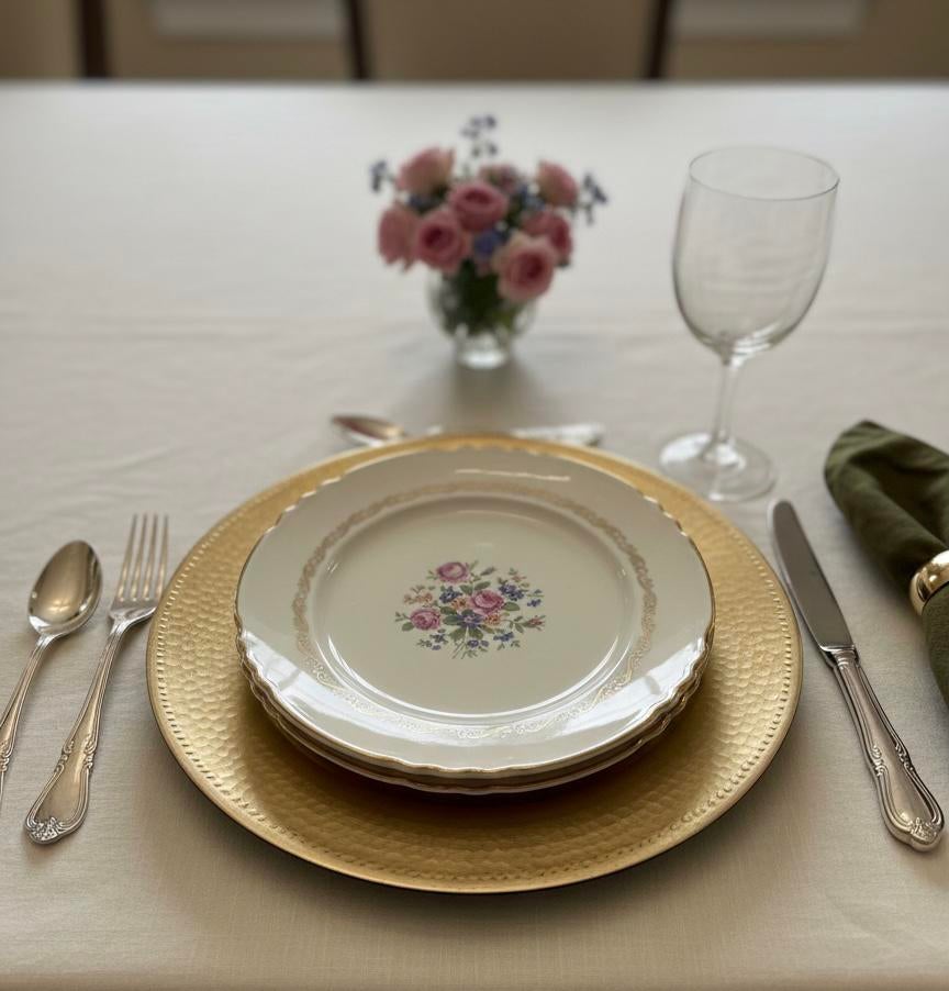 Magnifique service de table complet pour 10 personnes -, Enlèvement