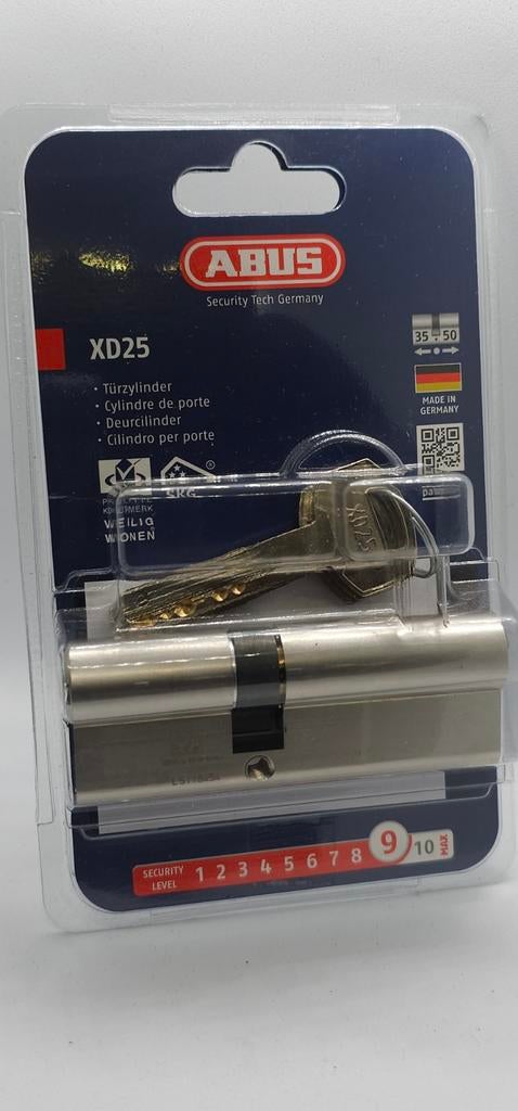 Cylindre serrure de porte ABUS  35-50 sécurité 9/10, Enlèvement ou Envoi, Neuf, Autres matériaux, Clé