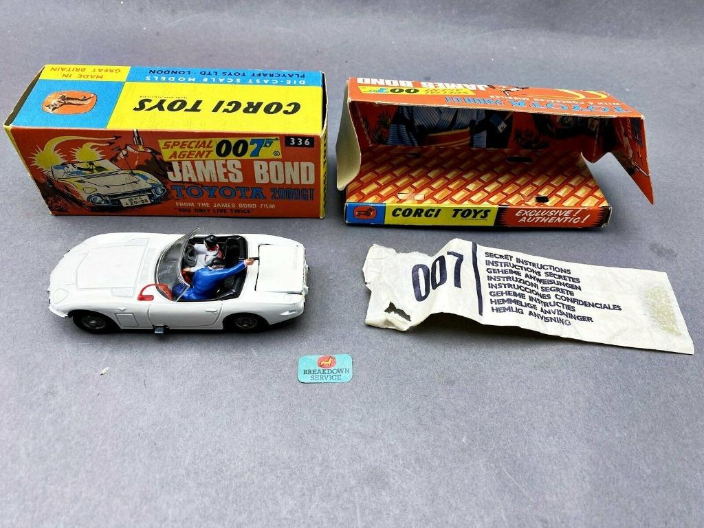 Vintage JAMES BOND 007 TOYOTA 2000GT 1/43 CORGI TOYS Neuve, Hobby & Loisirs créatifs, Enlèvement ou Envoi, Neuf, Voiture, Corgi