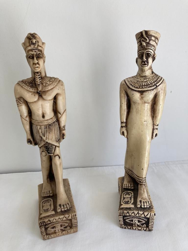Egyptische Farao handgemaakte beelden, Ophalen of Verzenden