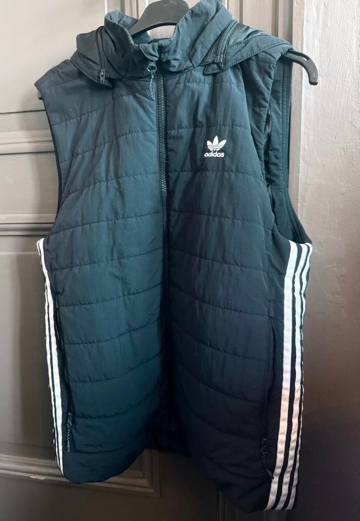 Adidas jas zonder mouwen, maat M, Adidas, Ophalen of Verzenden, Zo goed als nieuw, Zwart