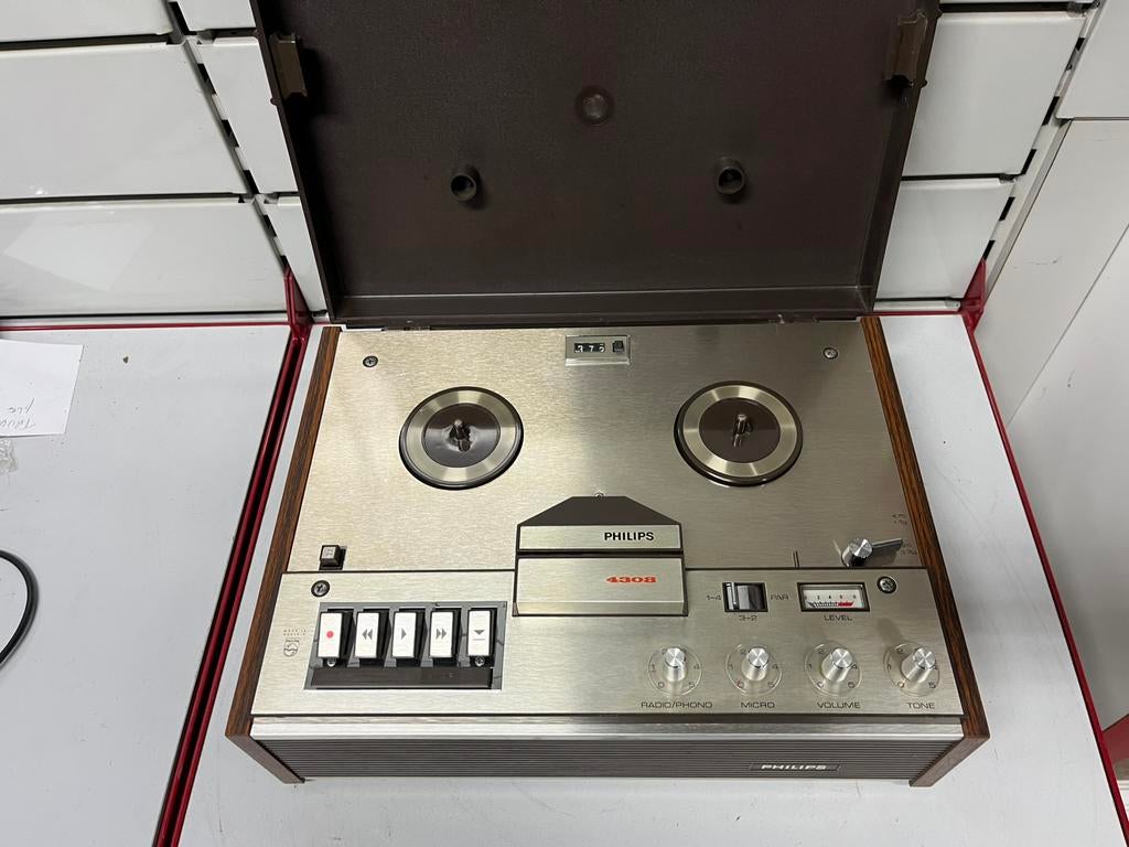 Philips 4308 bandrecorder — Vintage jaren 60, Audio, Tv en Foto, Bandrecorder, Ophalen, Bandrecorder
