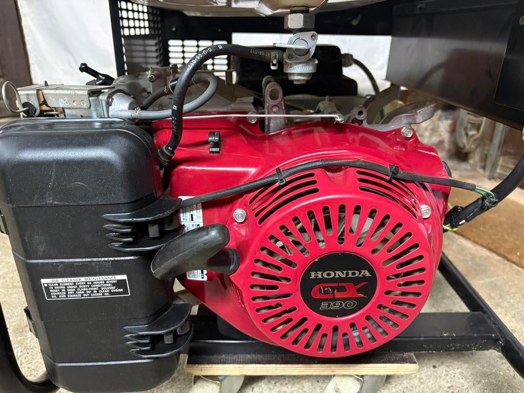 Générateur Europower 7kVA EP7000LN avec moteur Honda., Bricolage & Construction, Générateurs, Comme neuf, Essence, 5 à 10 kVA