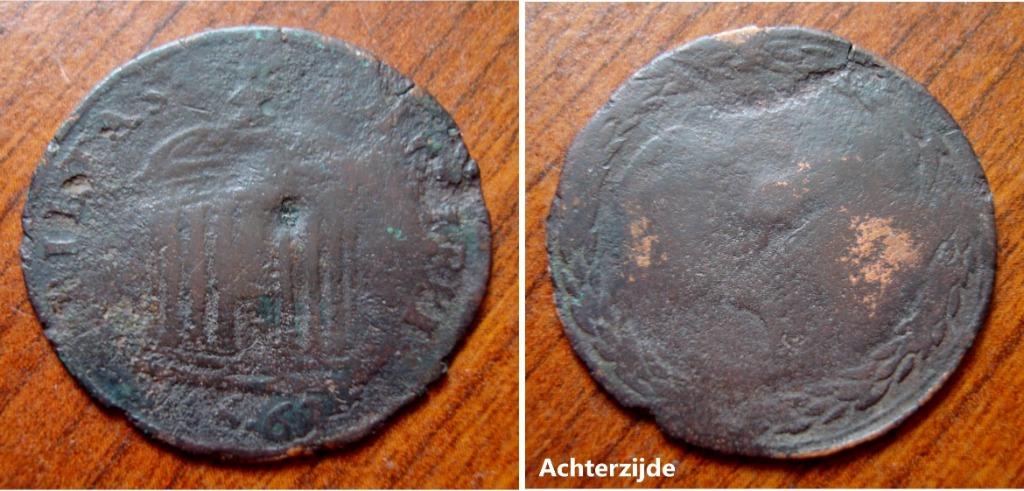 Onbekende middeleeuwse rekenpenning uit 1667, Verzenden, Brons