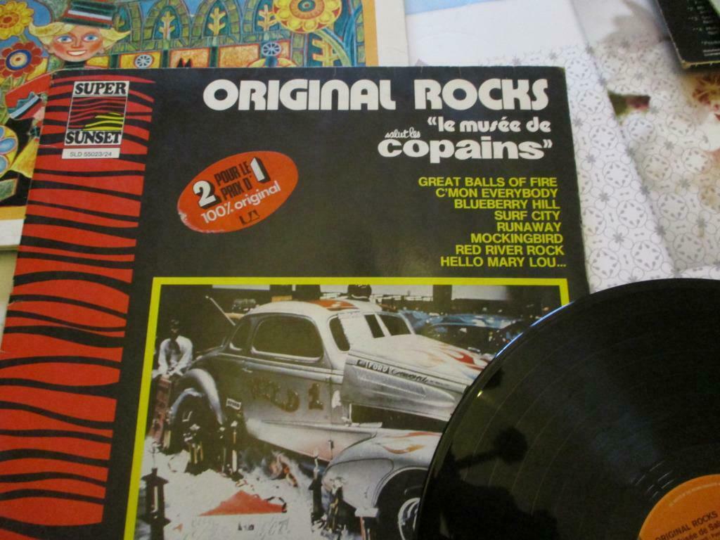 DOUBLE DISQUE VINYL 33 TOURS ORIGINAL ROCKS SALUT LES COPAIN, Enlèvement ou Envoi