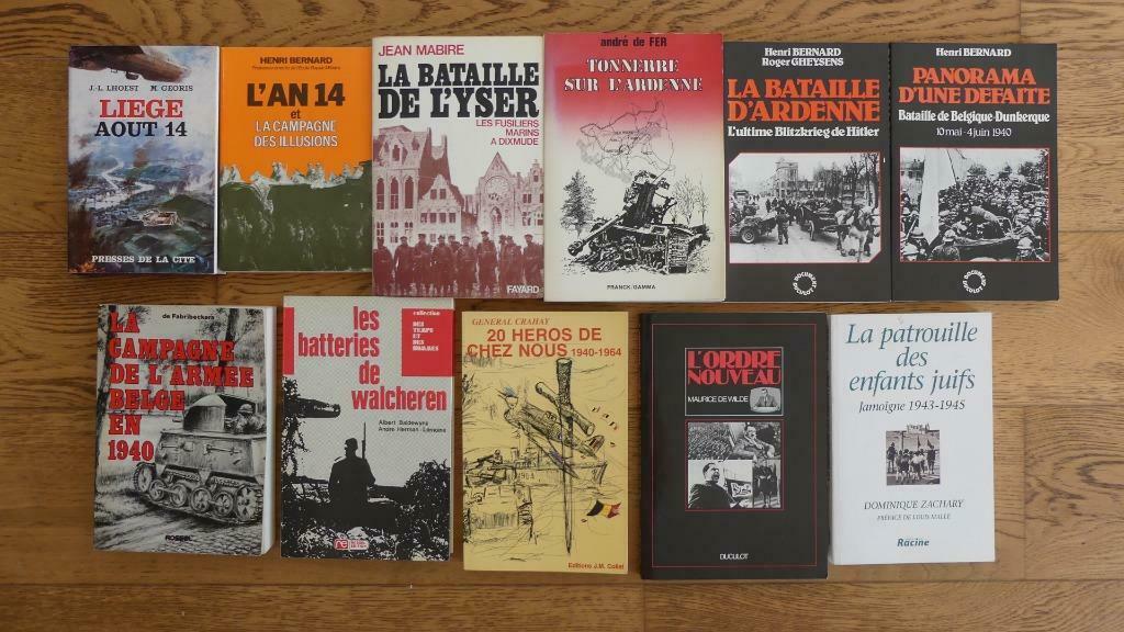 Lot van 11 boeken over de oorlog in België (WO I en WO II), Tweede Wereldoorlog, Ophalen of Verzenden, Zo goed als nieuw, Algemeen