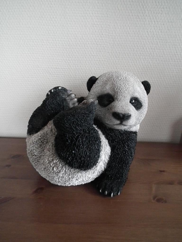 Babypanda (19,5 cm x 25,5 cm), Tuin en Terras, Tuinbeelden, Verzenden, Gebruikt, Kunststof, Dierenbeeld