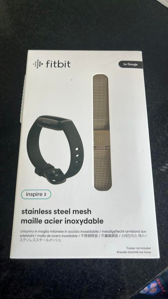 FITBIT roestvrijstalen mesh-armband, Ophalen of Verzenden, Nieuw