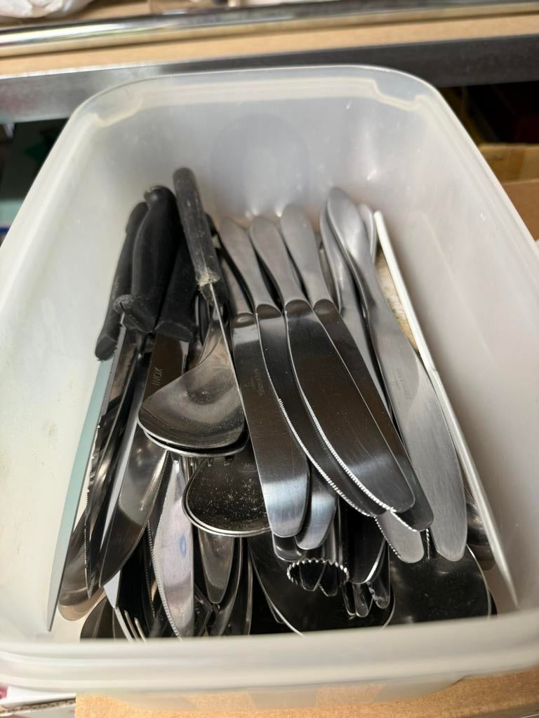 Diverse bestek, Huis en Inrichting, Keuken | Bestek, Ophalen, Gebruikt, Los bestek, Inox of Chroom