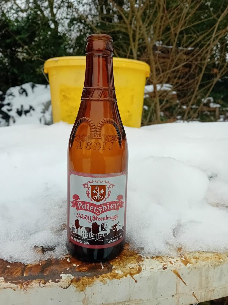 Oude vintage bierfles patersbier Steenbrugge, Enlèvement ou Envoi