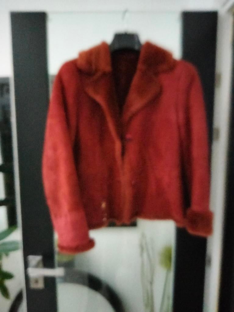 kort rood daim vestje . designed Parmentier, Kleding | Dames, Ophalen of Verzenden, Rood