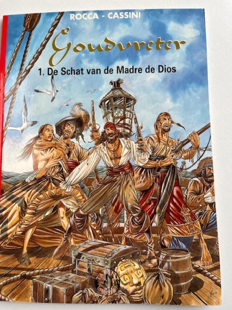 GOUDVRETER 1-2-3 volledige stripreeks, Boeken, Complete serie of reeks, Ophalen of Verzenden, Zo goed als nieuw