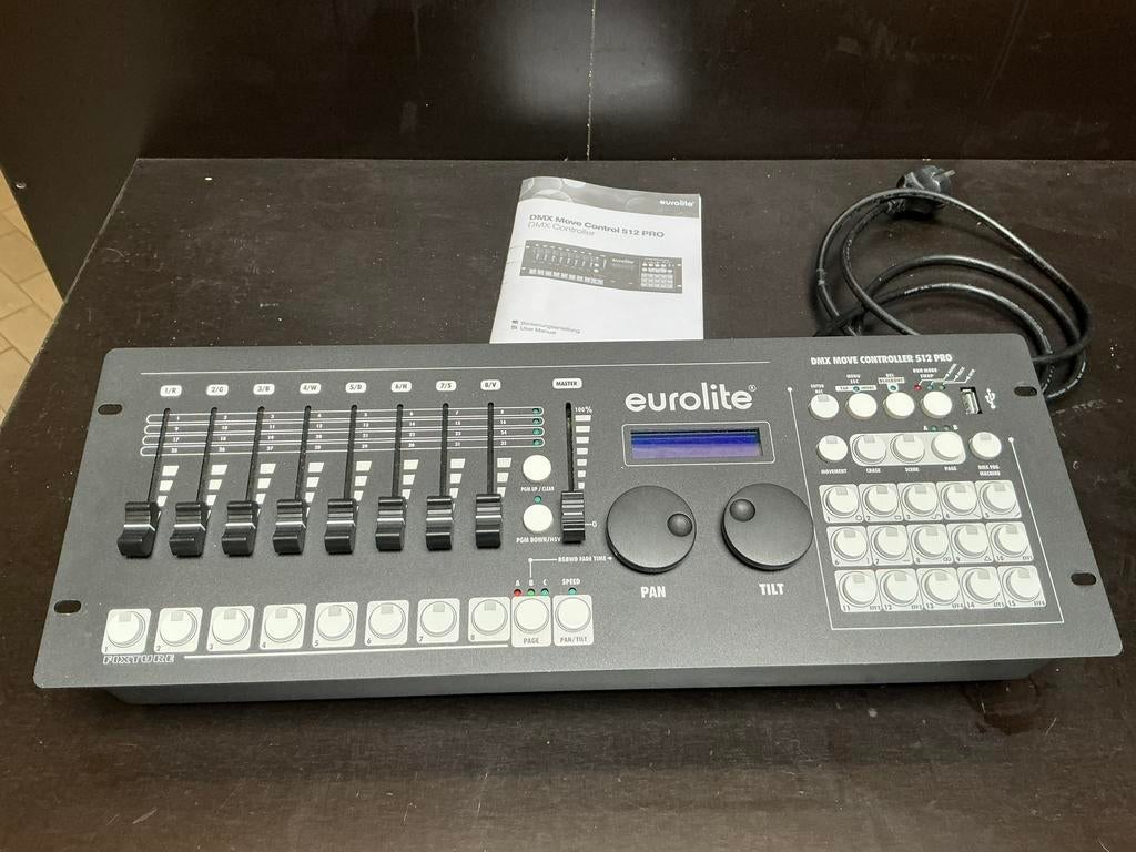 Eurolite dmx controller 512 pro, Musique & Instruments, Lumières & Lasers, Comme neuf, Couleur, Enlèvement