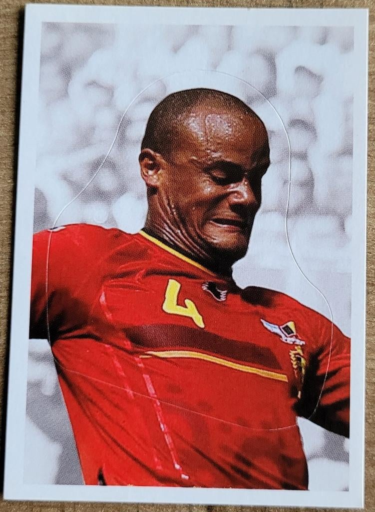 Panini sticker: Vincent Kompany, Verzamelen, Ophalen of Verzenden, Zo goed als nieuw, Poster, Plaatje of Sticker