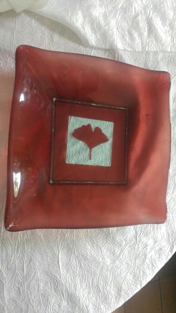 Vintage assiette deco plateau en verre, Ophalen of Verzenden