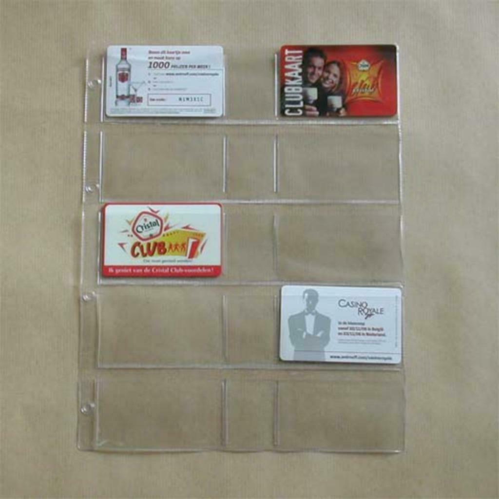 25 inlegbladen voor telefoonkaarten, coincards, Verzamelen, Ophalen of Verzenden