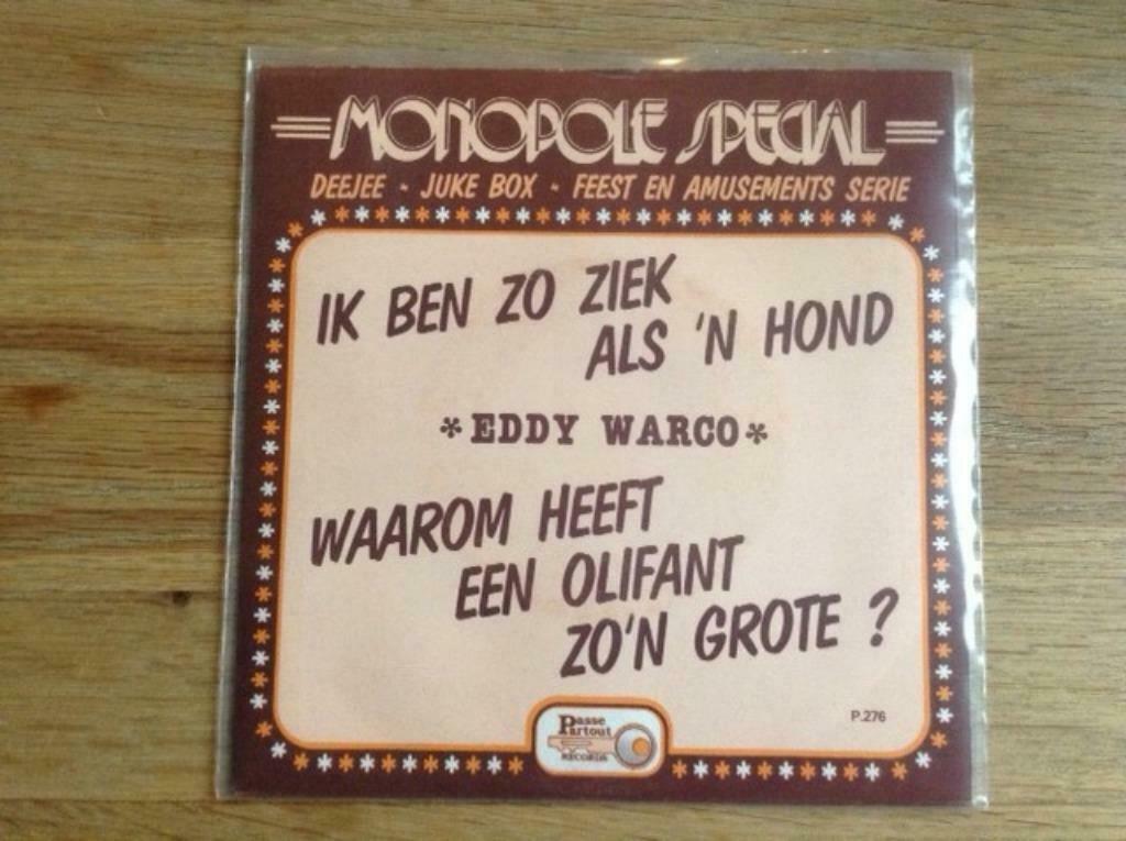 single eddy warco, CD & DVD, Vinyles Singles, Single, En néerlandais, 7 pouces, Enlèvement ou Envoi