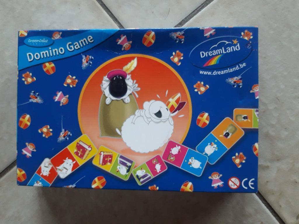 Dominospel - merk: Dreamland (thema Sinterklaas), Drie of vier spelers, Ophalen of Verzenden, Gebruikt, Dreamland