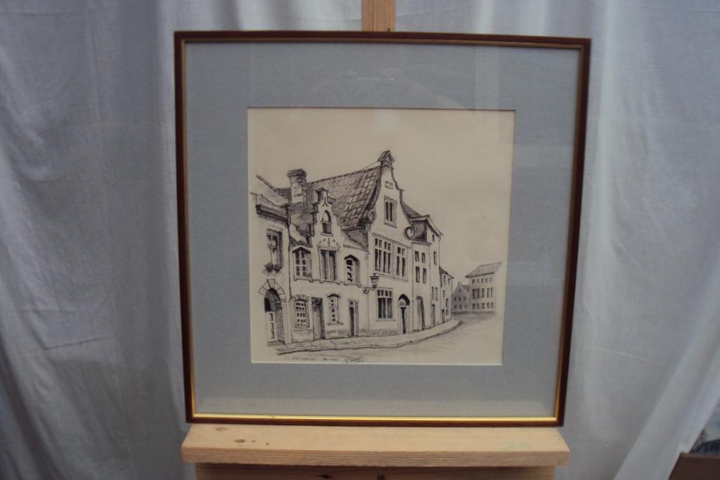 pentekening, Antiek en Kunst, Ophalen