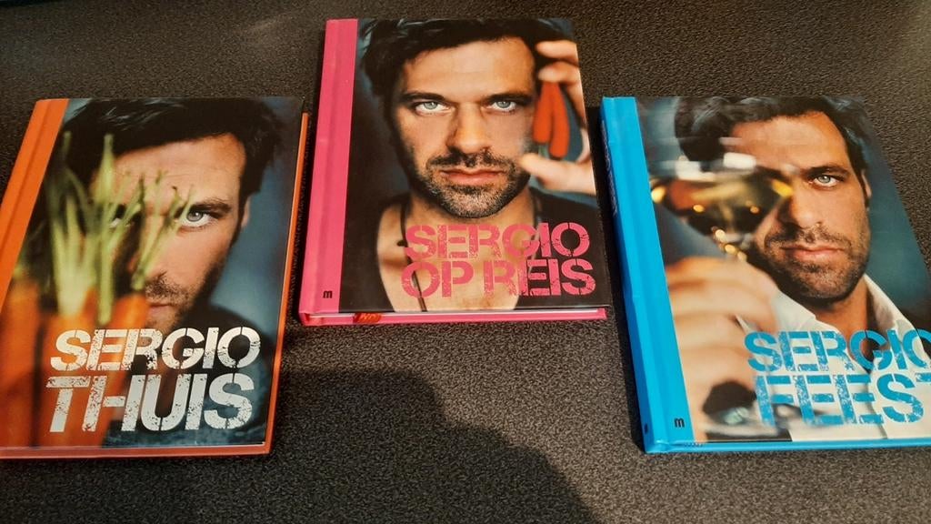 3 kookboeken Sergio Herman, Enlèvement ou Envoi, Comme neuf
