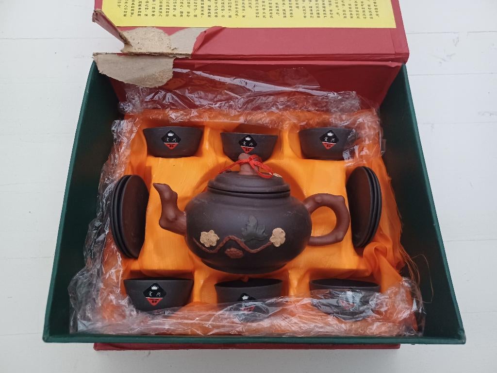 Chinese theeset, Ophalen, Zo goed als nieuw, Overige stijlen, Aardewerk
