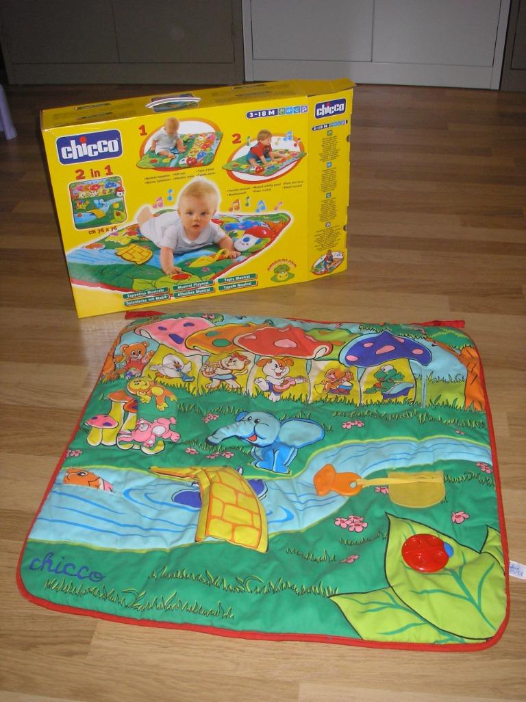 Chicco speeltapijt met muziek (76cm x 76cm), Enlèvement ou Envoi, Comme neuf, Déguisement, Sonore