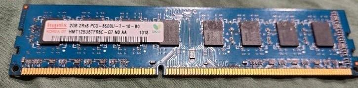 Memoire RAM DDR3 SDRAM   1066 mhz  Hynix  1 x 2GB  occasion., Computers en Software, RAM geheugen, Gebruikt, DDR3, Ophalen of Verzenden