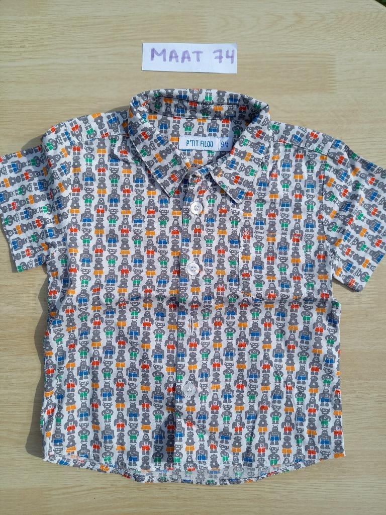 Etat neuf, chemise P'tit Filou, taille 74, garçon, Enfants & Bébés, Garçon, Enlèvement ou Envoi, P'tit Filou, Chemise ou Chemisier