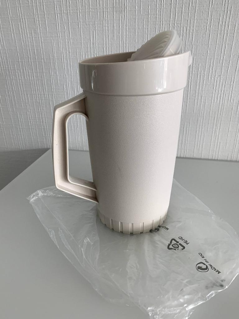 Cruche Tupperware de 1 litre., Enlèvement ou Envoi, Neuf, Crème, Bol ou Canette