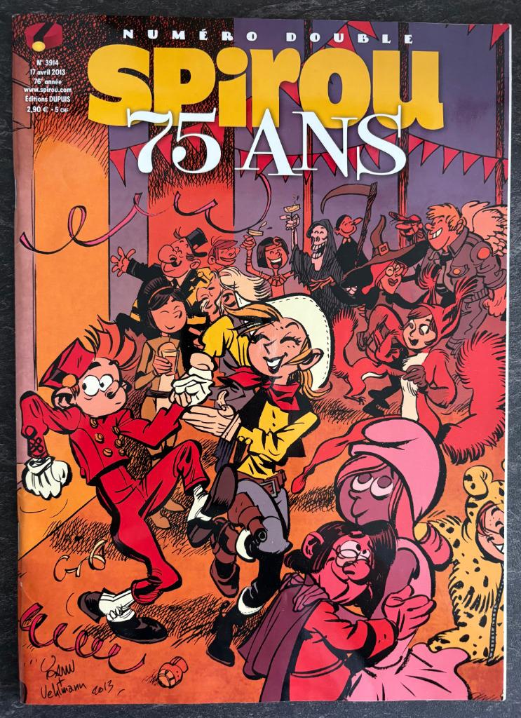 Spirou n 3914 - spécial 75 ans (2013), Livres, Enlèvement, Comme neuf